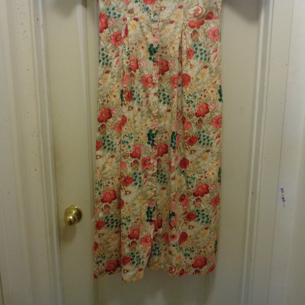 90S FLORAL MAXI DRESS ,M - Picture 5 of 6